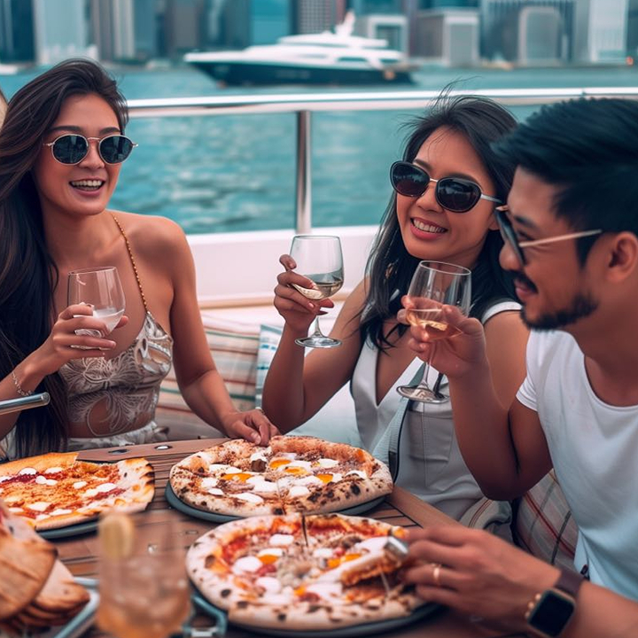 best junk boat catering packages in hong kong; Little Mario's Catering for mexican and italian cuisine