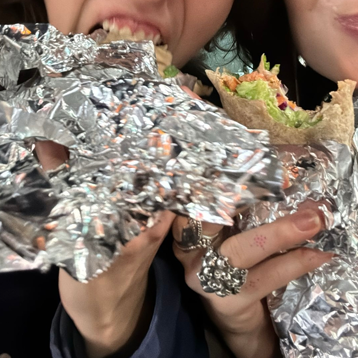 late night eats in Hong Kong; Ebeneezers kebab wraps
