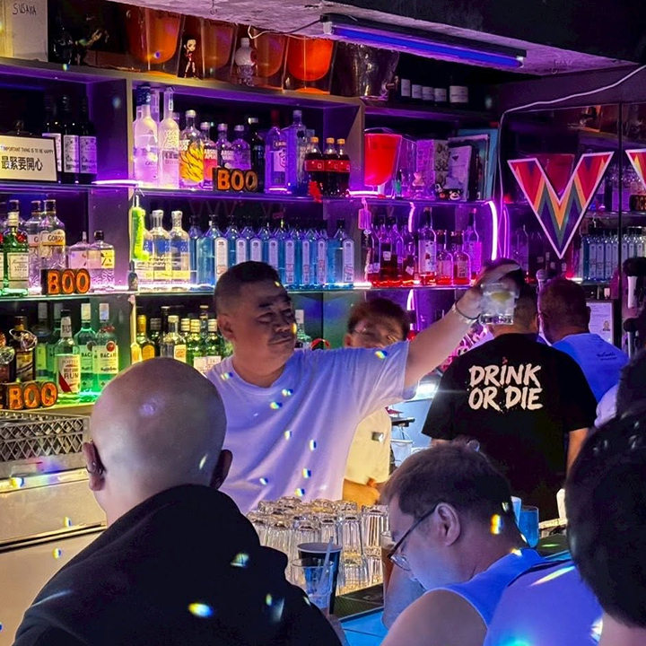 Crowded interior at Boo Bar; Best LGBTQ+ Bars & Clubs In Hong Kong Where To Celebrate Pride Month gay bars Hong Kong, gay club, lgbtq+ bars: Boo Bar