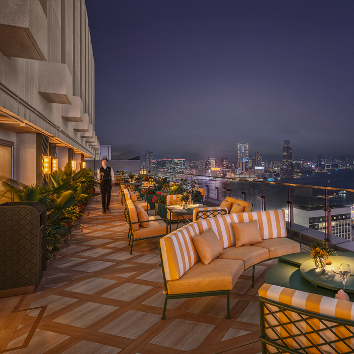 best rooftop bars in hong kong; terrace boulud by mandarin oriental