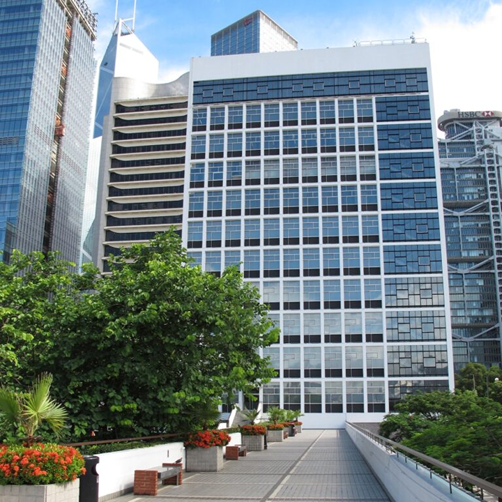 Hong Kong Public Library: exterior of Hong Kong City Hall Library