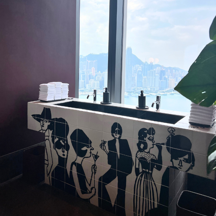 best bathrooms in hong kong, tsim sha tsui, cafe carlyle, the rosewood