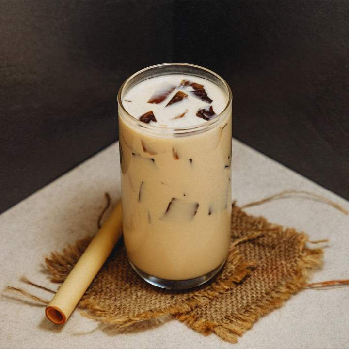 coffee with herbal jelly, a cooling property in traditional chinese medicine that is good for hong kong summer
