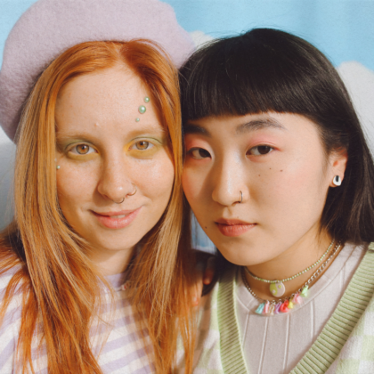 two young girls with nose piercings in hong kong